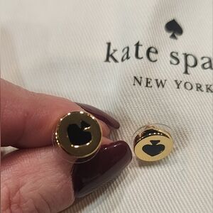 ♤ KATE SPADE ♤ New York Gold "Spot the Spade" Earrings